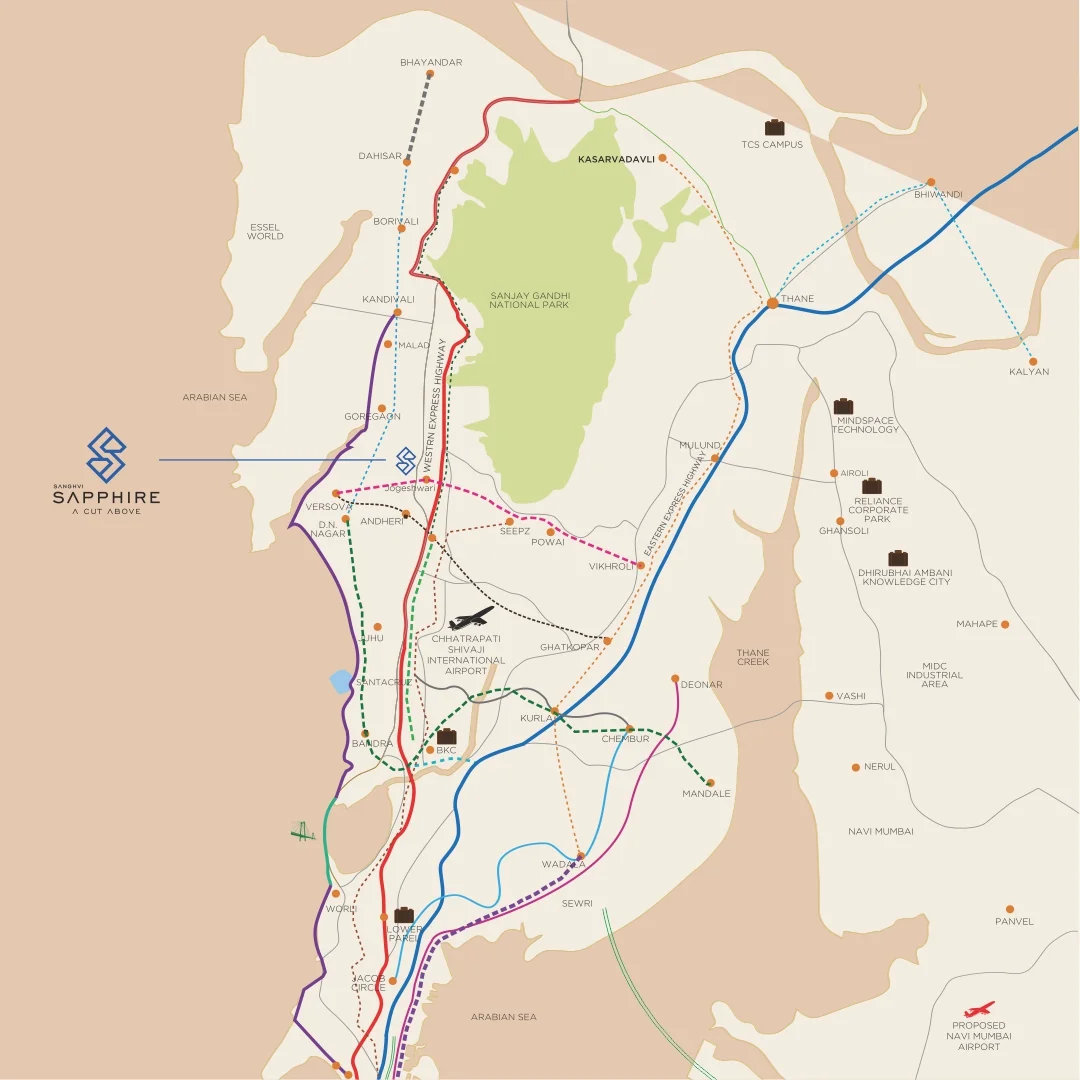 Sanghvi Sapphire location map